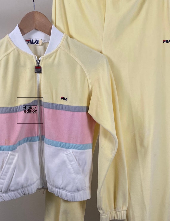 white fila sweat suit