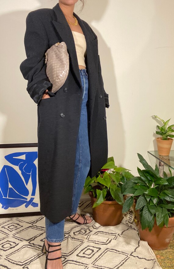 Vintage Christian Dior Monsieur Long Coat 100% Woo
