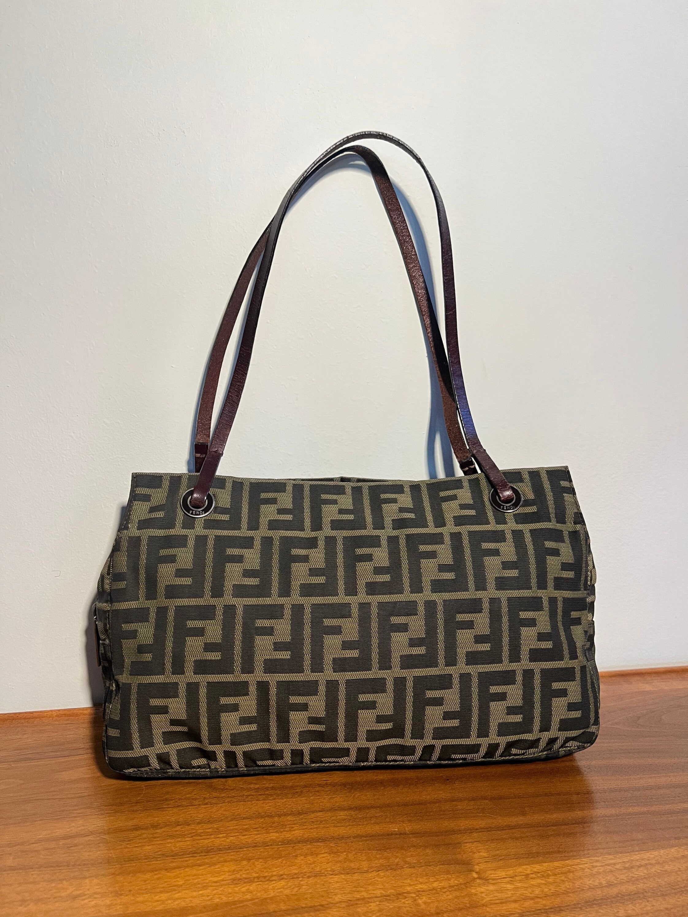 Vintage Fendi Zucca Monogram Shoulder Bag – Recess