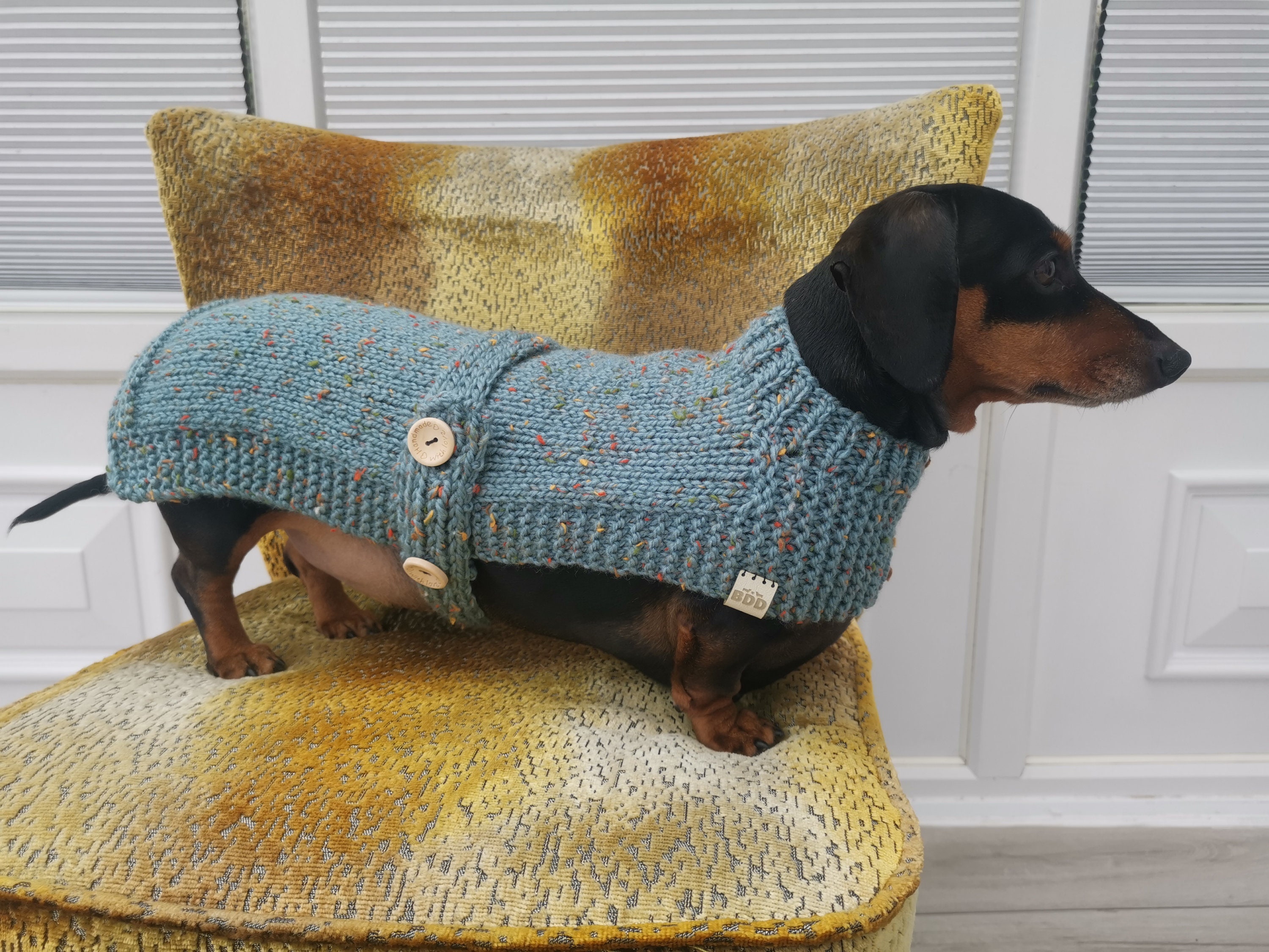 Handmade Miniature Dachshund Dog Winter 