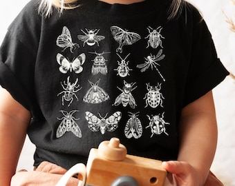 Bug-shirt peuter, bug-shirt voor kinderen, Bug Lover-shirt, vlindershirt voor kinderen, insect-T-shirt, peutershirts, bugs