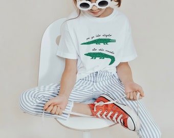 Cooles Alligator Shirt für Kinder, Kinder Alligator Shirt, Kleinkind Alligator Shirt, Krokodil Shirt, cooles Jungen Shirt, cooles Mädchen Shirt, süße Kinder