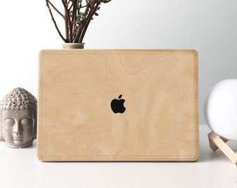 Real Burl Wood MacBook Skin: Slim Cover Sticker