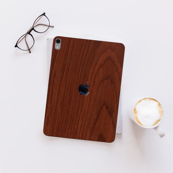 REAL WOODEN COVER red wood skin for Ipad