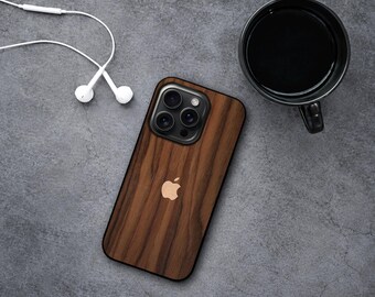 Red Wood iPhone Case, Natural Palisander Veneer