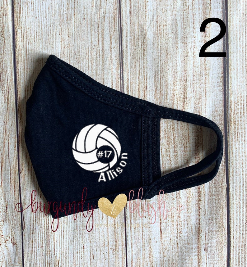 VOLLEYBALL Cotton Washable Face Mask Volleyball Mask Etsy