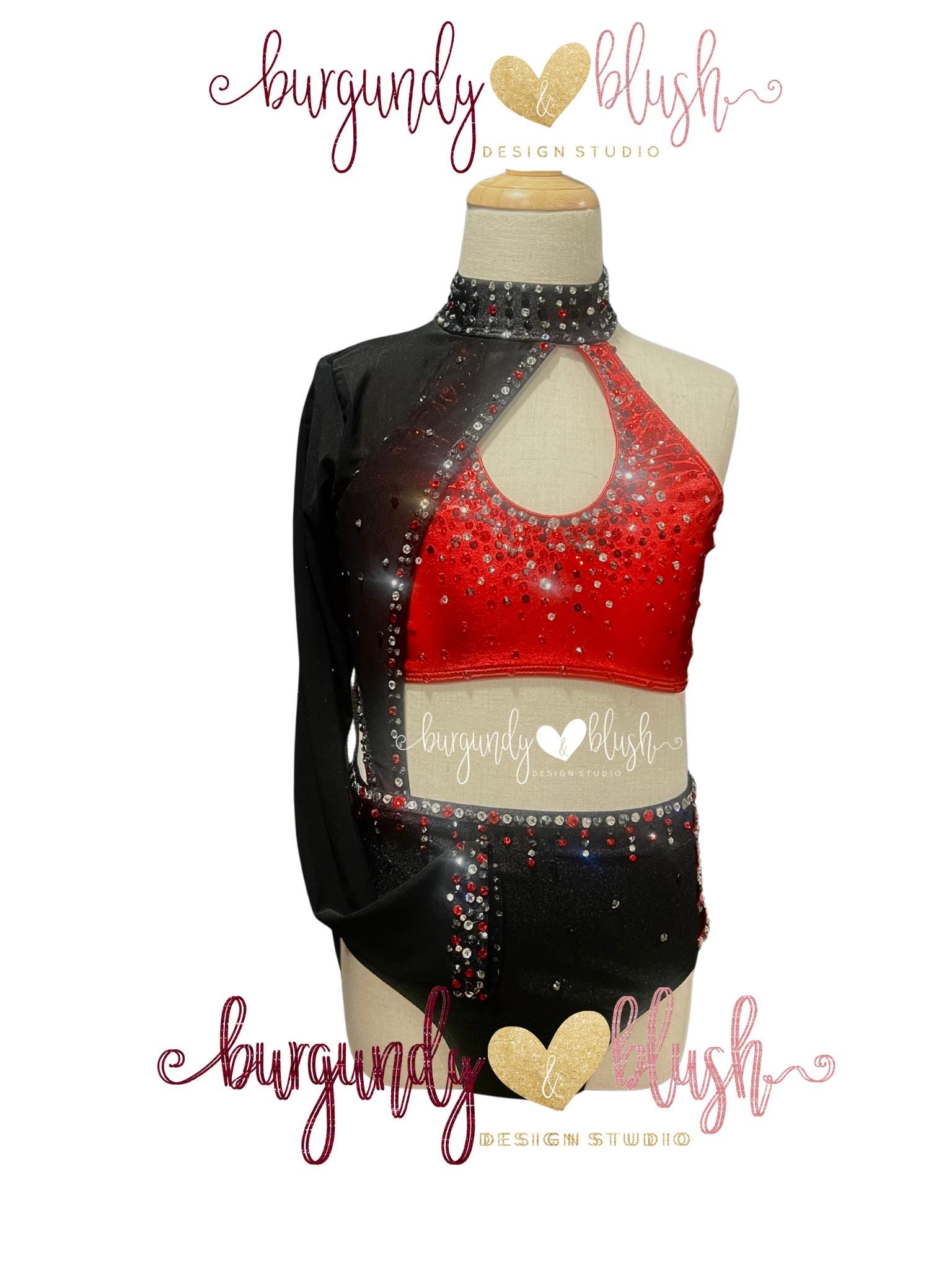 red and black sequin dress Ruby XS Fully Lined Modern Dresses Width:Medium - M Off Shoulder Split Black