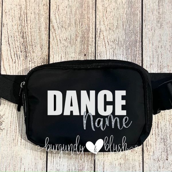 Personalized Dance  Belt Bag, Dancer Personalized Gift, Custom Fanny Pack,