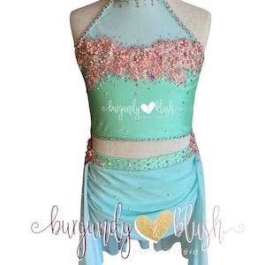 MADE TO ORDER - Lyrical/ Contemporary Dance Costume, Custom Solo Costume,Dance Competition Costume, Lyrical Costume