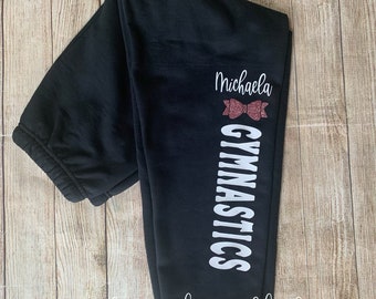 Gymnastics Sweatpants, Personalized Sweatpants, Gymnastics Gift