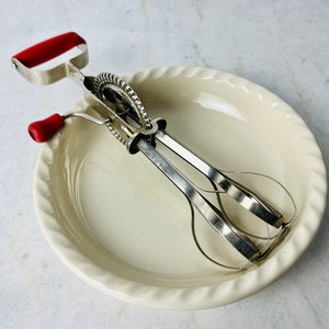 Vintage Mixmaster Hand Mixer, with hood handle, for mixing, beating eggs etc, for farmhouse country kitchen decor