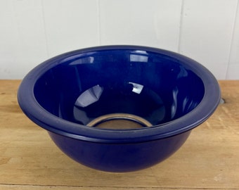 vintage Pyrex Mixing Bowl No. 322, Pyrex bleu marine avec fond transparent, 1 litre, pour la cuisson, collations, soirée de jeu, ustensiles de cuisine rétro, cadeau