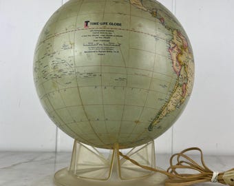 ヴィンテージ地球儀 1960 年代 ランディ マクナリー 世界肖像地球儀