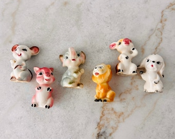 Vintage 1940-'50s Cute Animal Figurines, Cartoony Elephant
