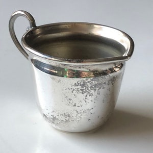 Vintage Silver Creamer, Gromer Cavalier, silver plated, for cream or planter, mid century shabby chic, collectible, gift