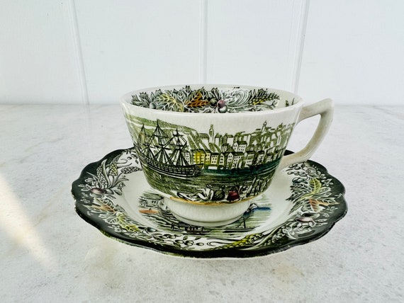 RIDGWAY Cup&Saucer(1810年頃) Ridgway Porcelain Tea Cup & Saucer Pattern 2/1114 / 2/1178 C