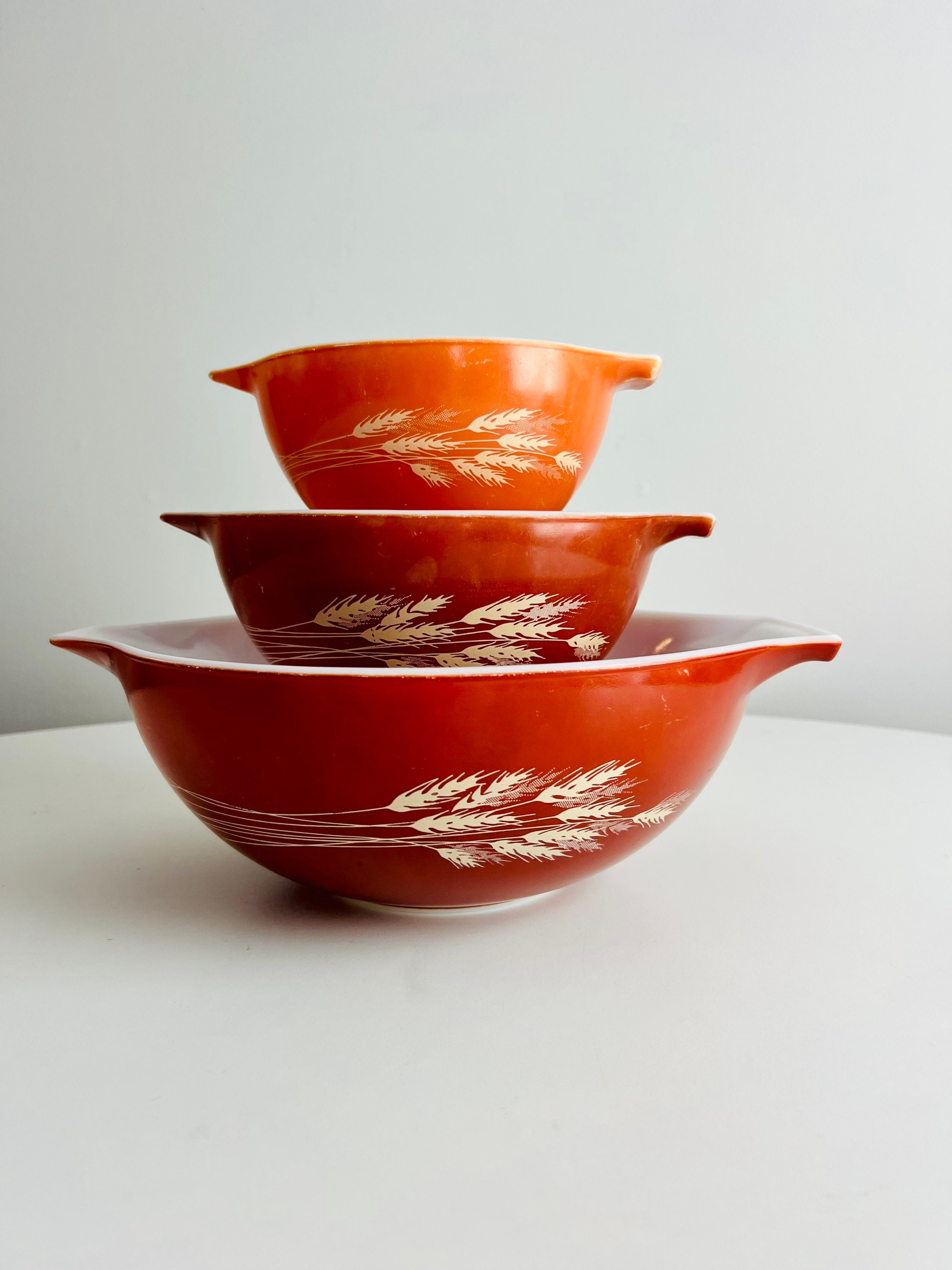 Pyrex wheat bowl sales