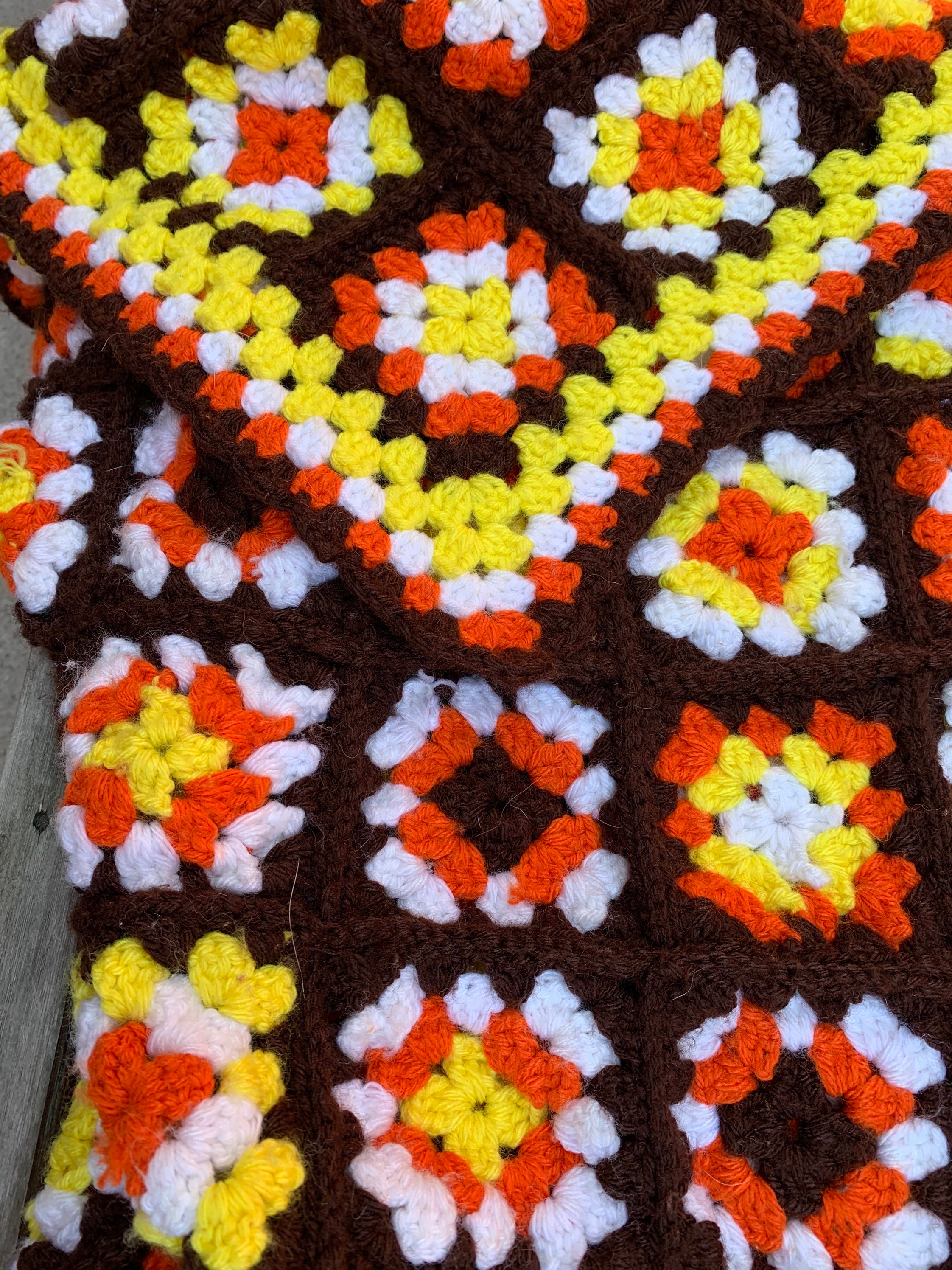 ヨーロッパアンティーククロシェブランケット