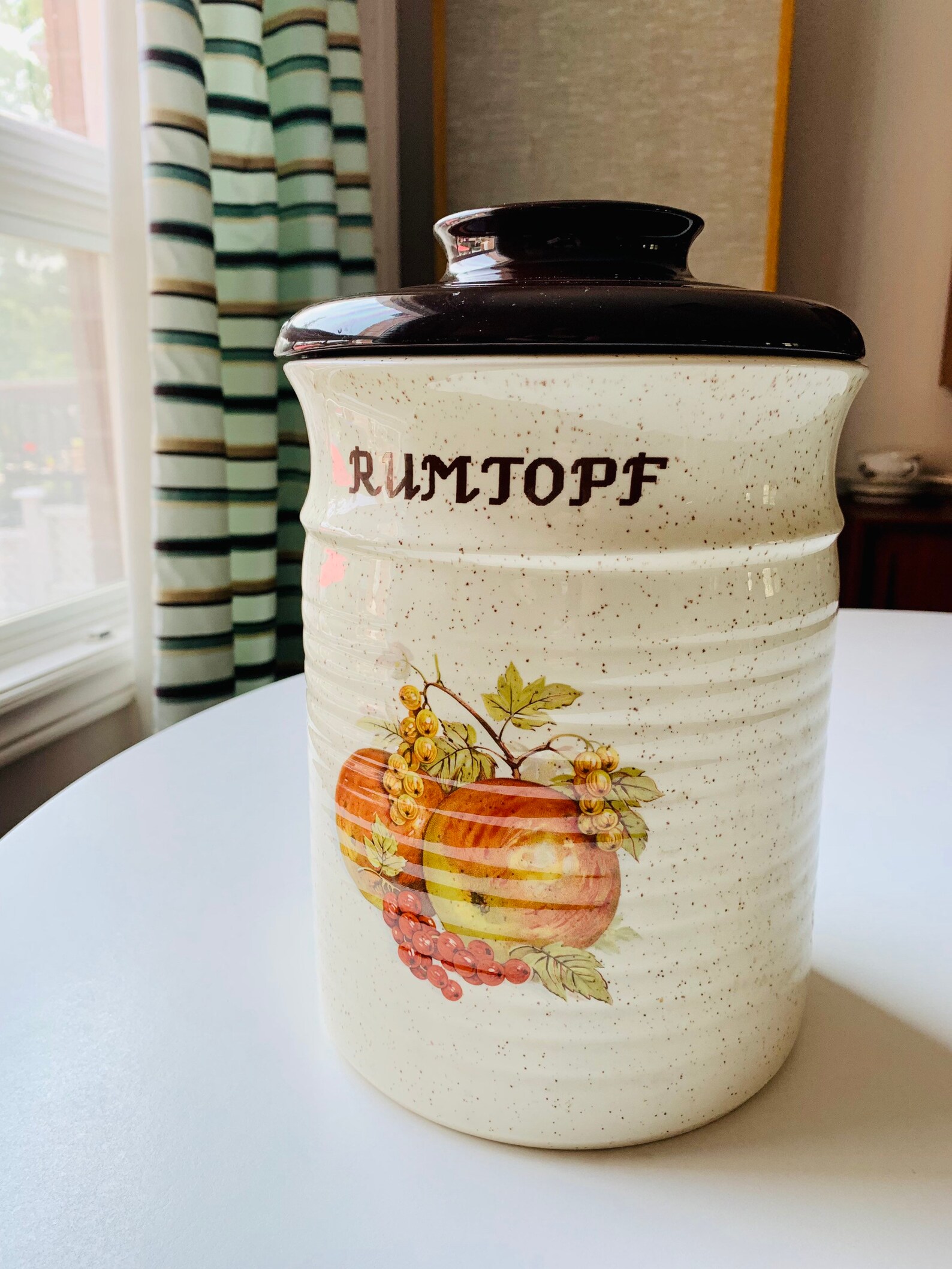Rumtopf Lidded Crock Ceramic Container Rumtopf Cookie Jar Etsy UK