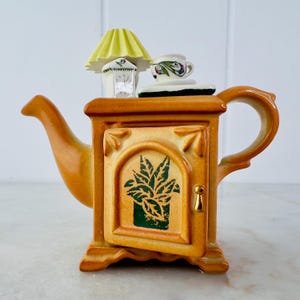 Vintage Portmeirion Botanic Garden Teekanne Weihnachtsrose Muster Eine Tasse, Nachttisch, made in England, Sammlerstück, Geschenk für sie