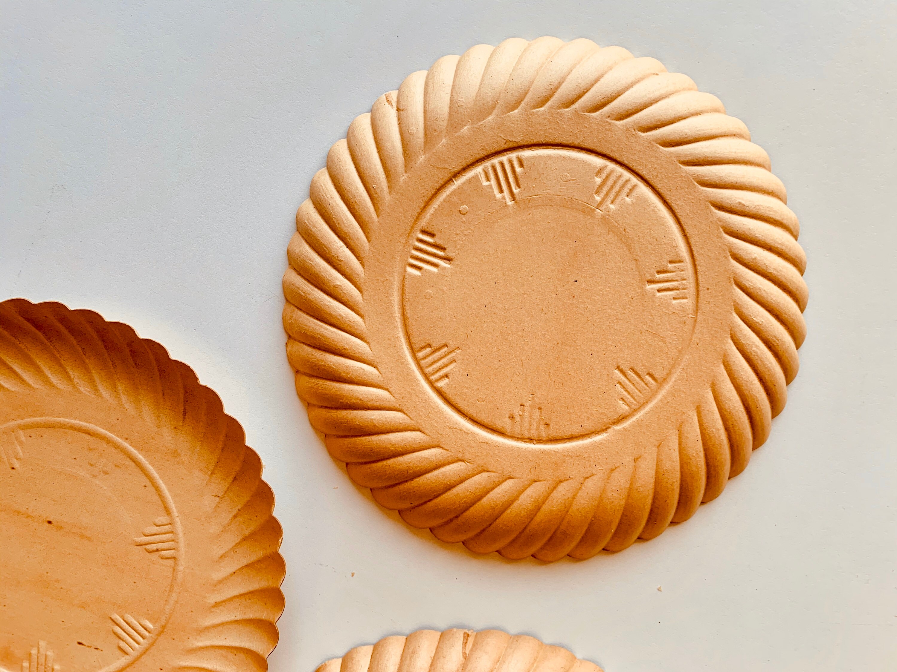 Vintage Embossed Paper Plates Set of 11 circa 1920s Great Etsy