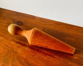 Vintage Wooden Masher, Muddler, Rustic Wooden Kitchen Tool, Primitive Pestle, Dibber, Pie Crust Lifter, Farm Kitchen Wooden Rolling Pin