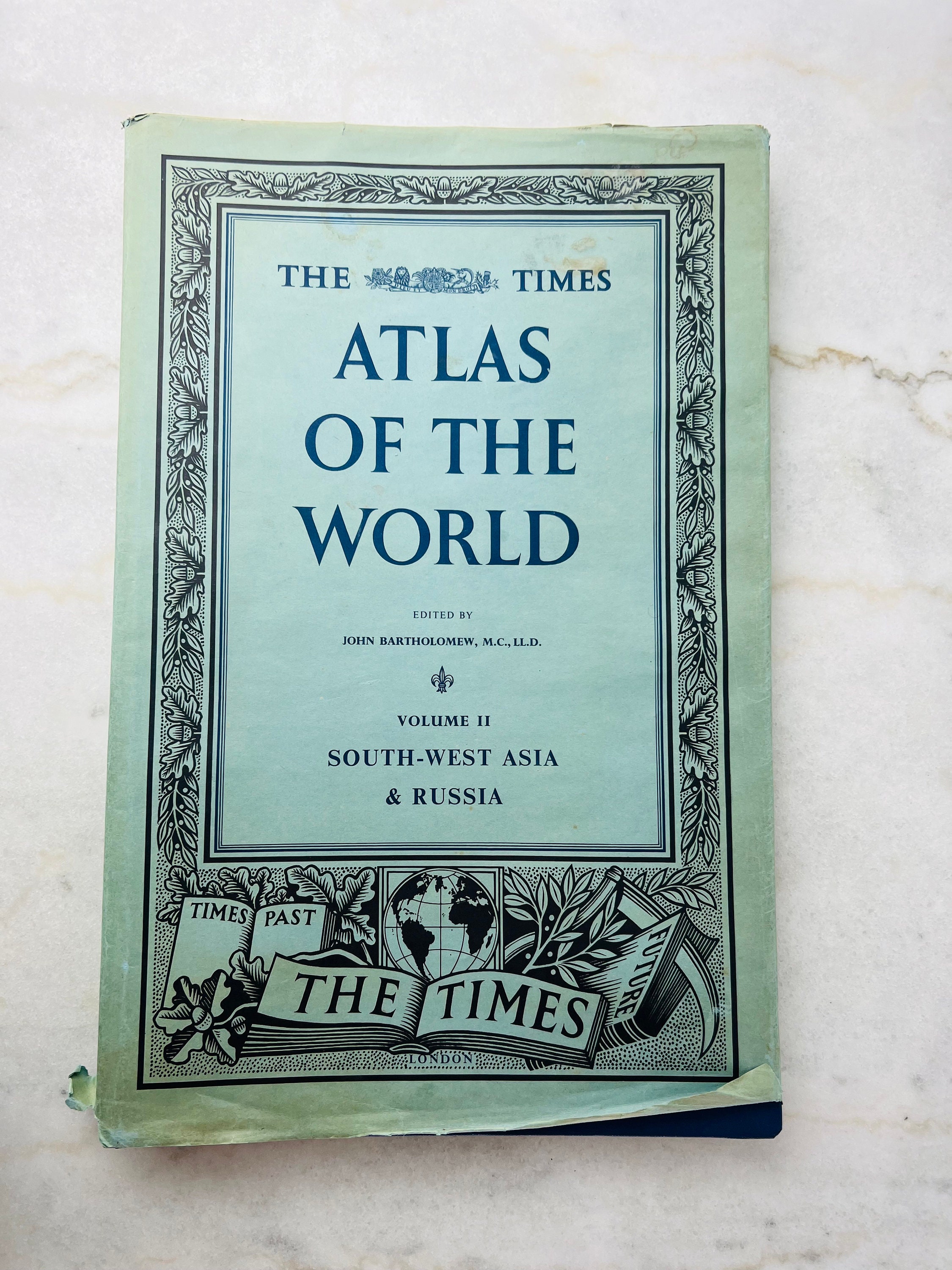 Vintage Times Atlas of the World, 1959 Edition, Southwest Asia