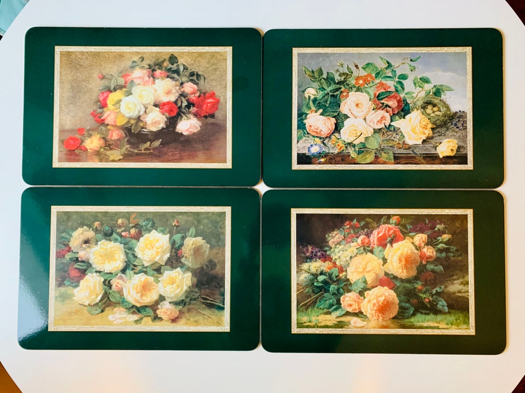 Vintage Jason Products Placemats Juego de 4 Grande Corcho Etsy España