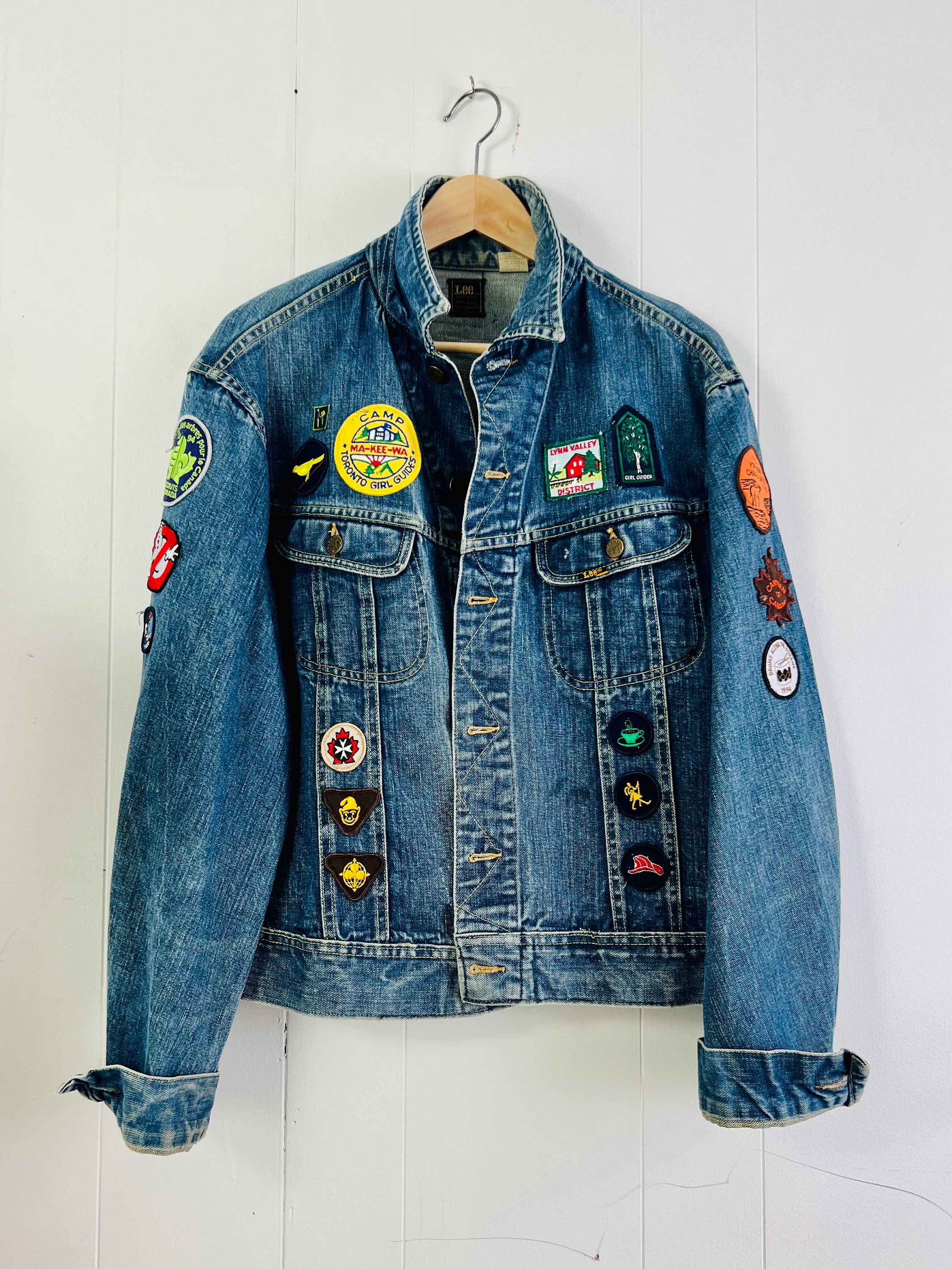 ジャケット・アウター LEE vintage jacket VINTAGE Lee Jacket Womens Medium Blue Denim 70's Union Made