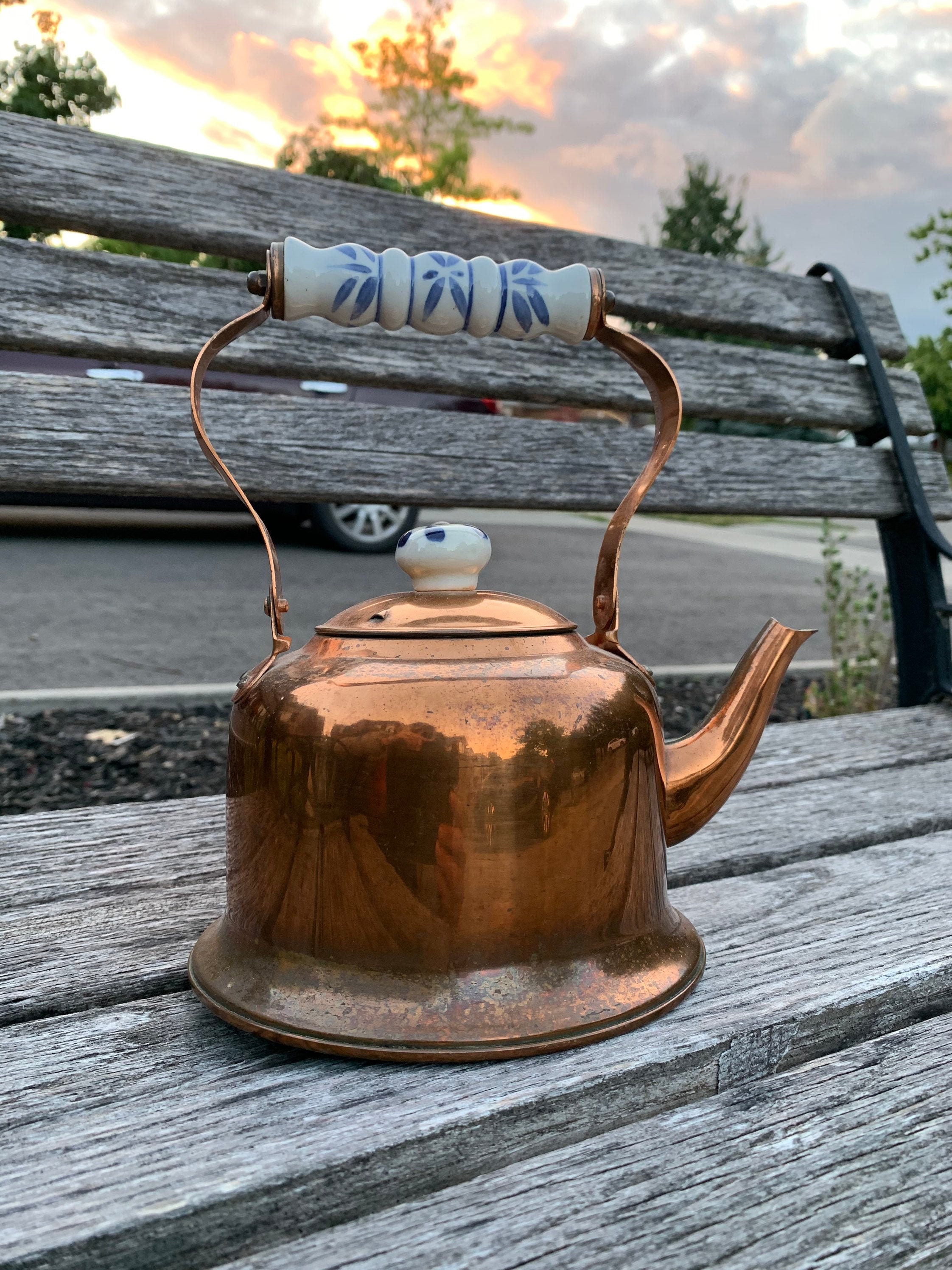 Vintage Copper Kettle Bright COPPER Kettle Lovely Delftstyle Etsy Canada