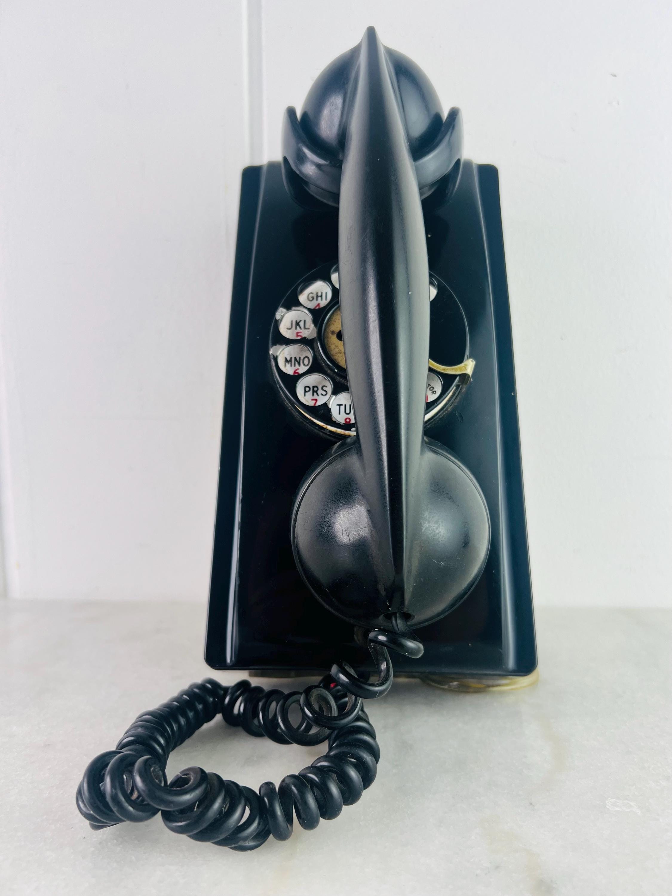 Vintage 1940s Northern Electric Rotary Wall Phone - Model 354