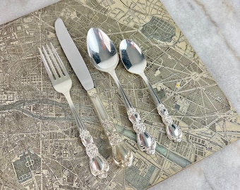 34-piece Vintage 1847 Rogers Flatware Set, Heritage Pattern