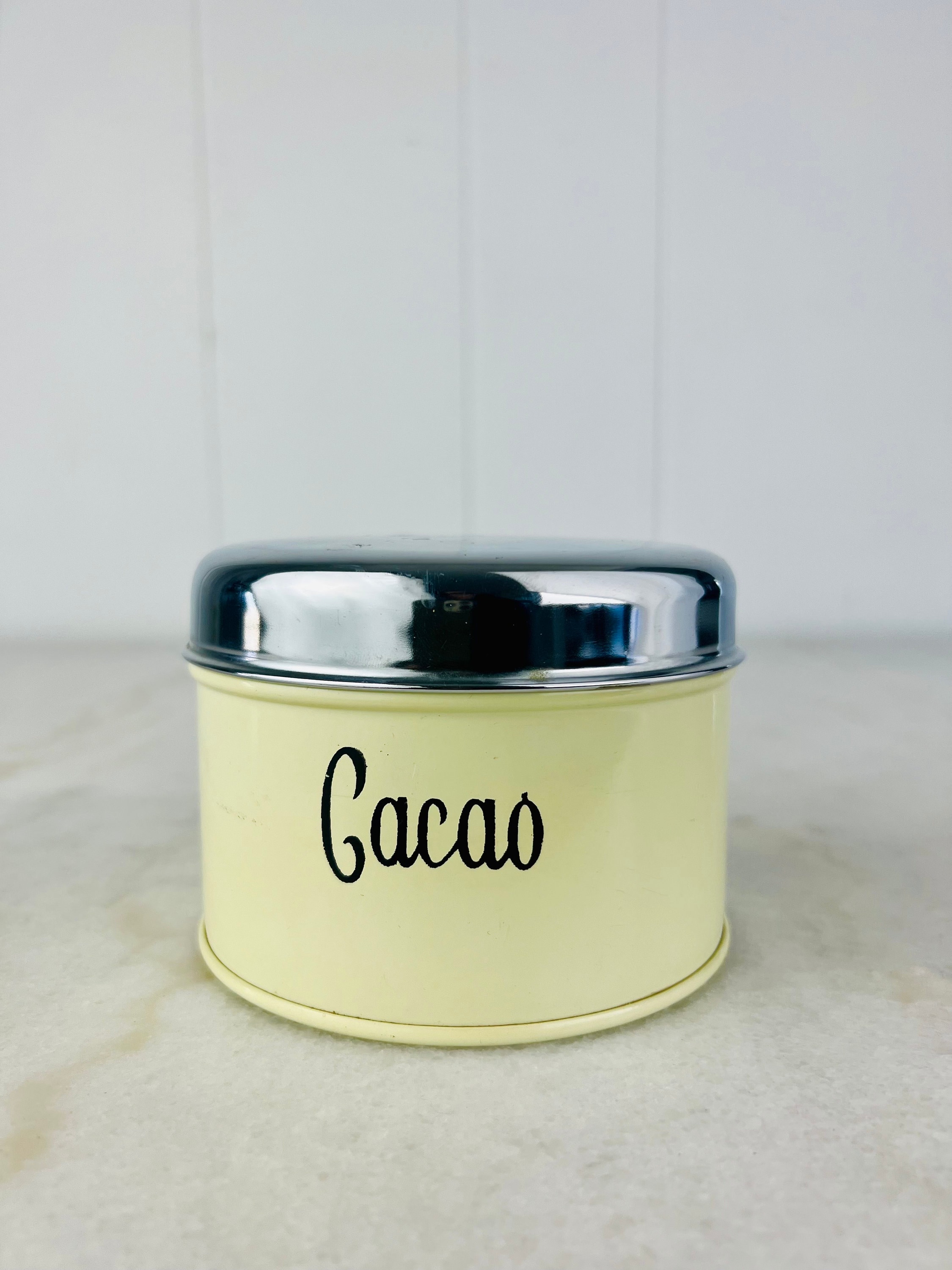 Vintage Brabantia Yellow Canister Set, Dutch Kitchen Storage