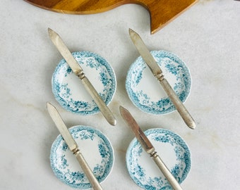 Antique Reed & Barton Butter Knives, Set of 6, Vintage Silverware