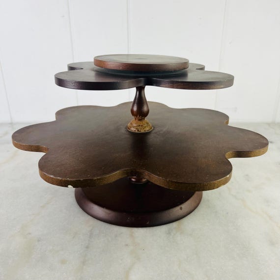 フランクリンミント Franklin Mint ミニカー　木製　ディスプレイ　棚 Vintage Franklin Mint Wooden Display Shelf With Three Scalloped