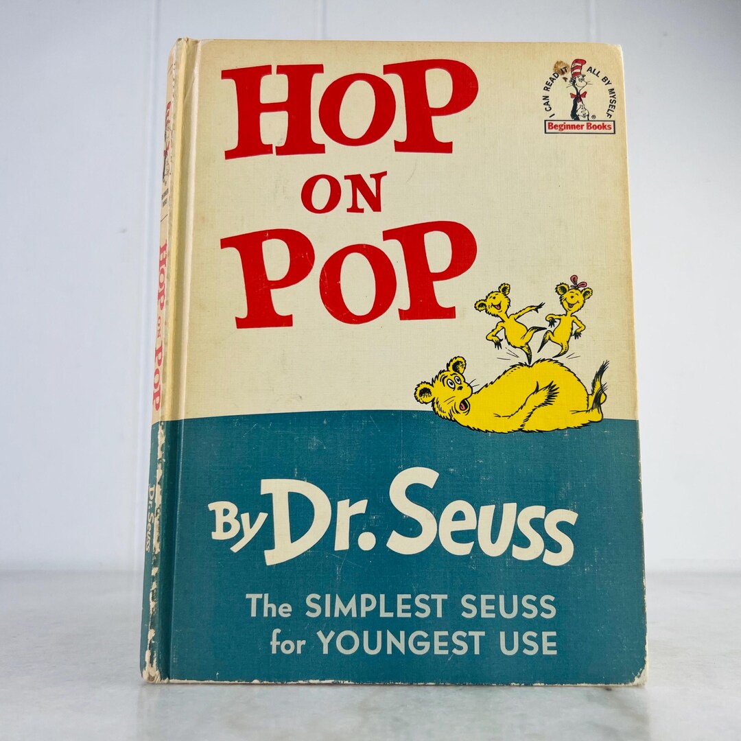 Vintage 1963 Hop on Pop by Dr. Seuss: First Edition Beginner Book