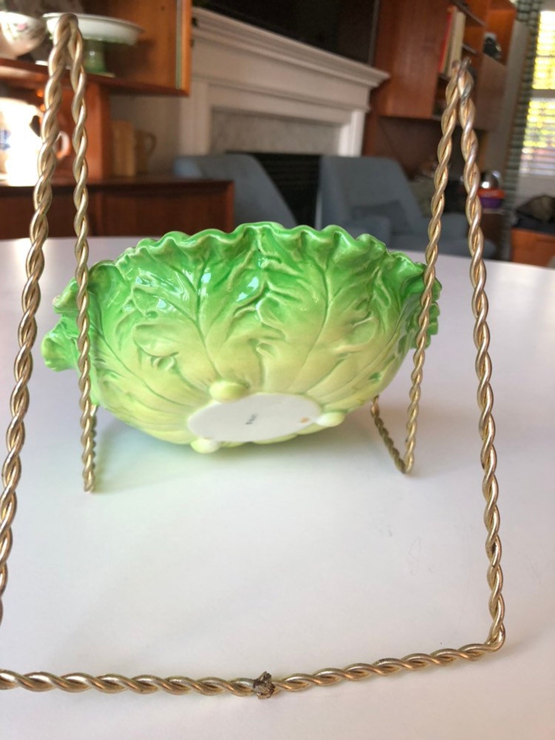 Cute Green Lettuce Leaf Dishes Small Serving Dish Veggie Etsy