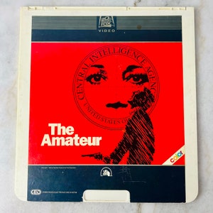 Vintage "The Amateur" VideoDisc, with Christopher Plummer, 24th Century Fox, Man Cave, Wall Art, Gift for Film Buff, Movie collectible, rare