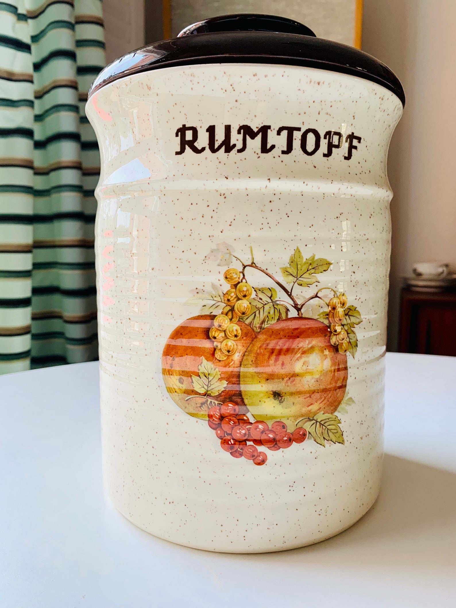 Rumtopf Lidded Crock Ceramic Container Rumtopf Cookie Jar Etsy UK
