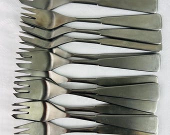 ICM Italy Sergio Asti 1970s Boca Stainless Flatware 7