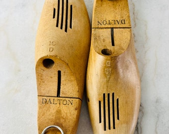 Vintage Dalton Wooden Shoe Inserts, Trees, Form Shaper Stretcher