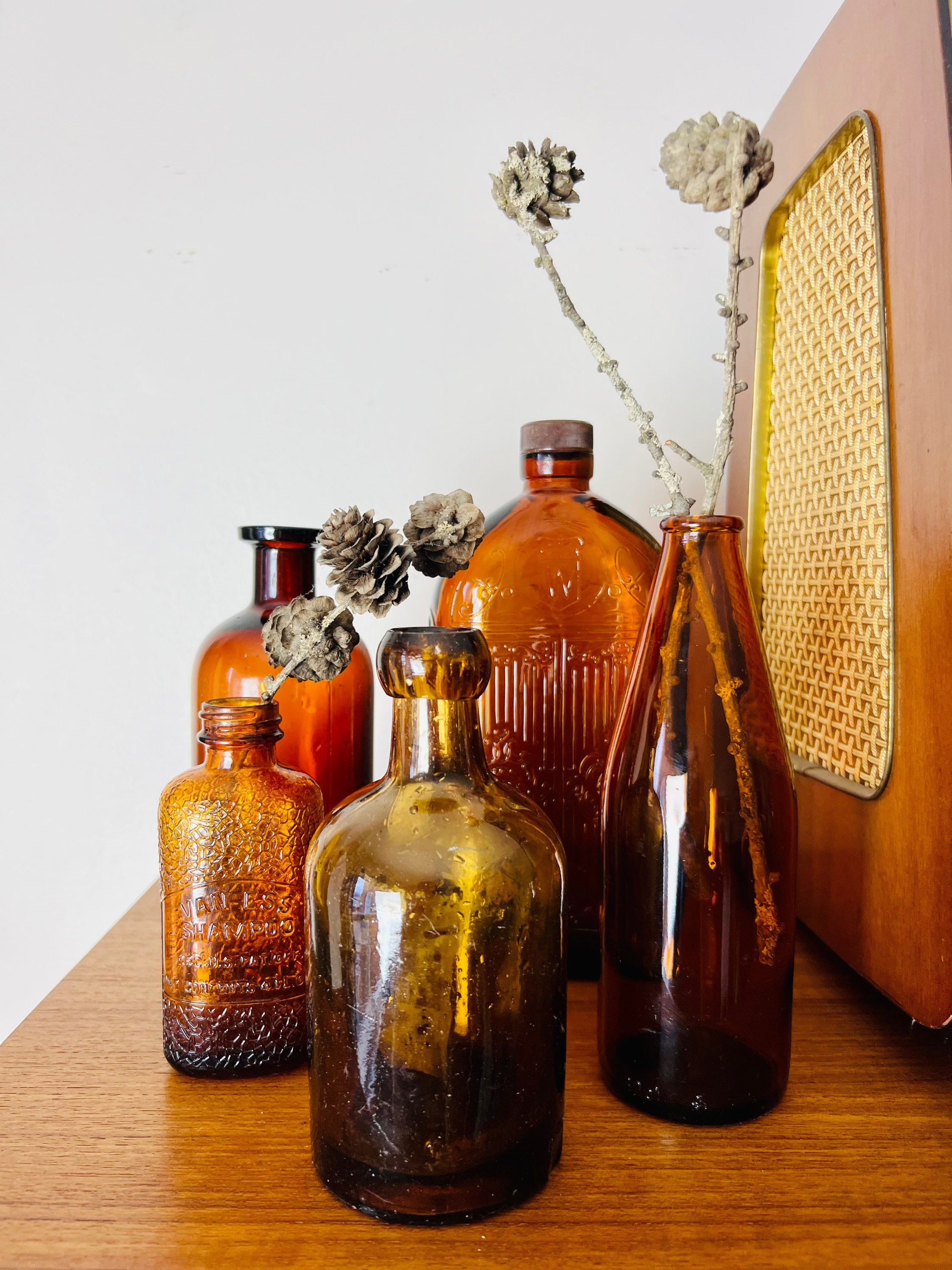 Antique Beer Bottle, From 1840-1870, Blob Top Three Part 