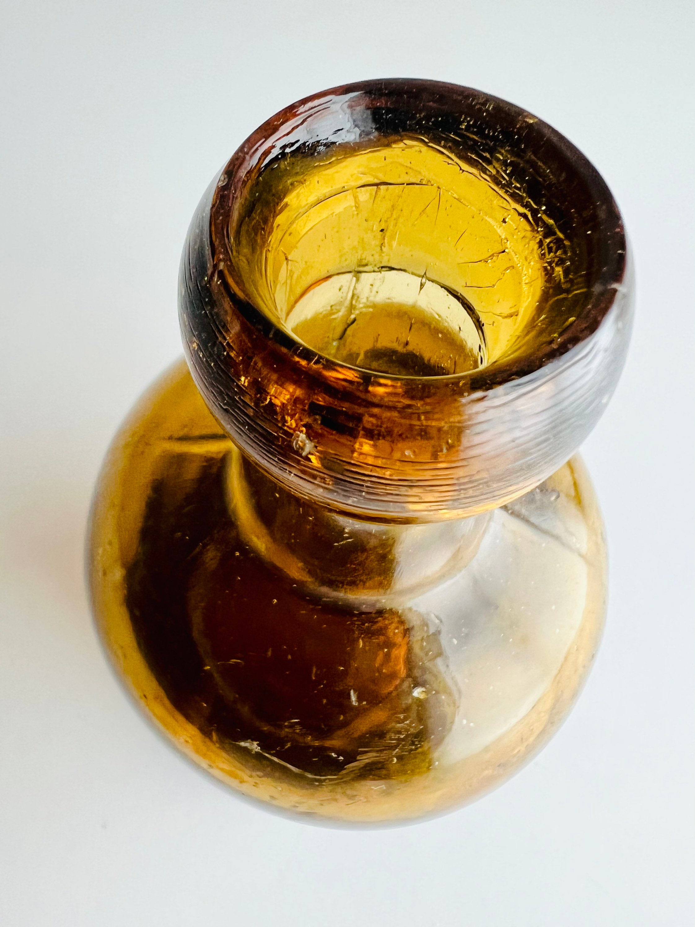 Antique Beer Bottle, From 1840-1870, Blob Top Three Part 