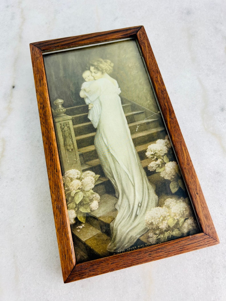 Vintage Gerlach Barklow Co. Love's Gift Divine Lithograph Etsy