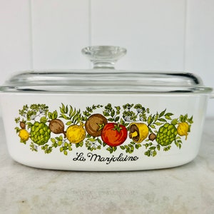 Vintage Corning Ware Spice O&#39; Life &quot;La Marjolaine&quot; 2L Casserole, A-2-B with A9C lid, for retro kitchen, cottagecore, collectible, gift, rare