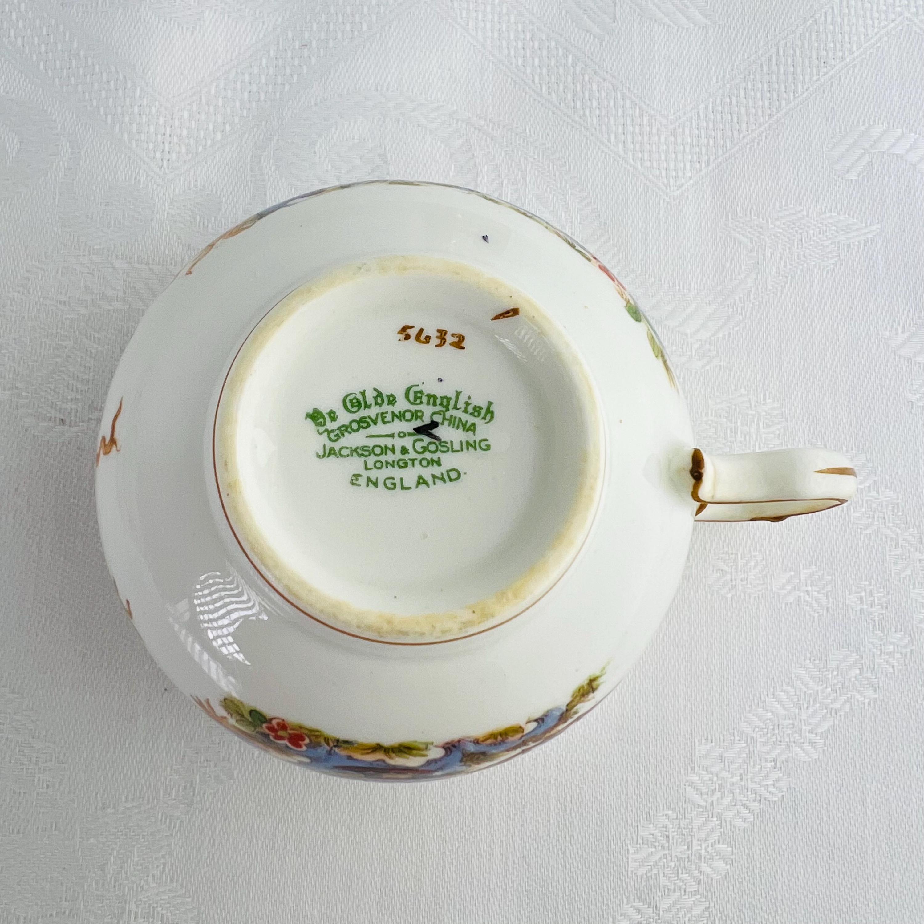 Antique Grosvenor Tea Cup, Ye Olde English, Jackson & Gosling