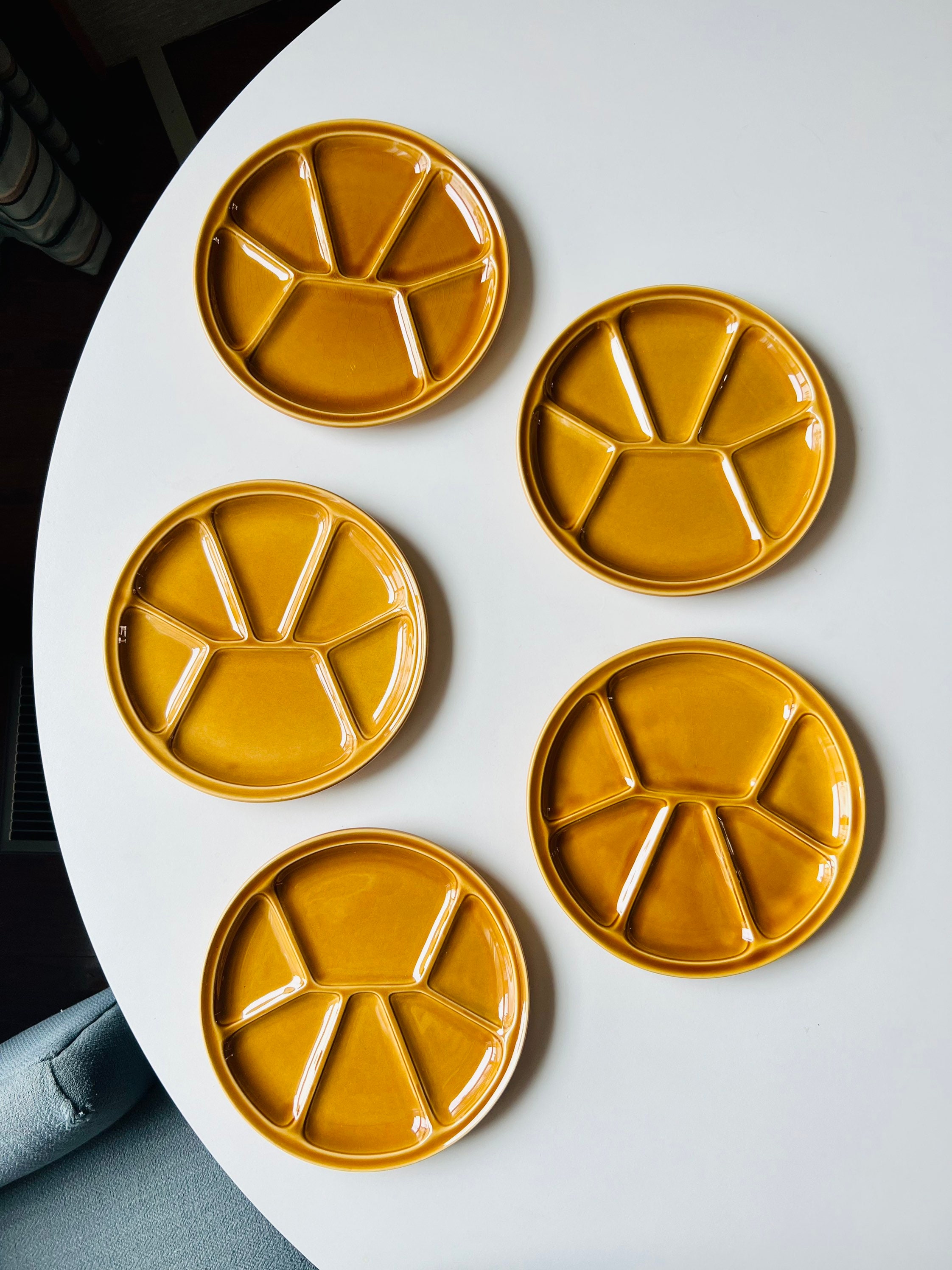 Gien fondue plates - Etsy 日本