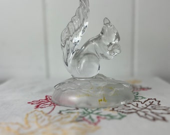 クリスタル・ダルクガラスのリスの置物 - 鉛クリスタル - アニマル