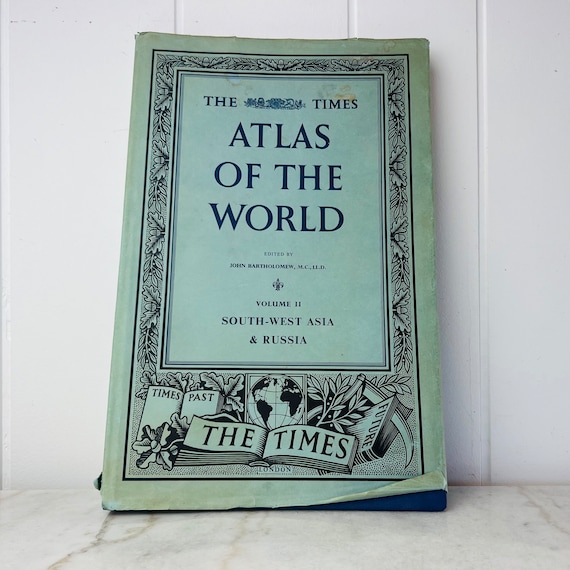 Vintage Book, Times Atlas of the World Vol. II Southwest Asia