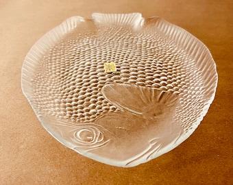 1970 年代のヴィンテージ アルコロック 透明ガラス 魚皿 - Etsy 日本